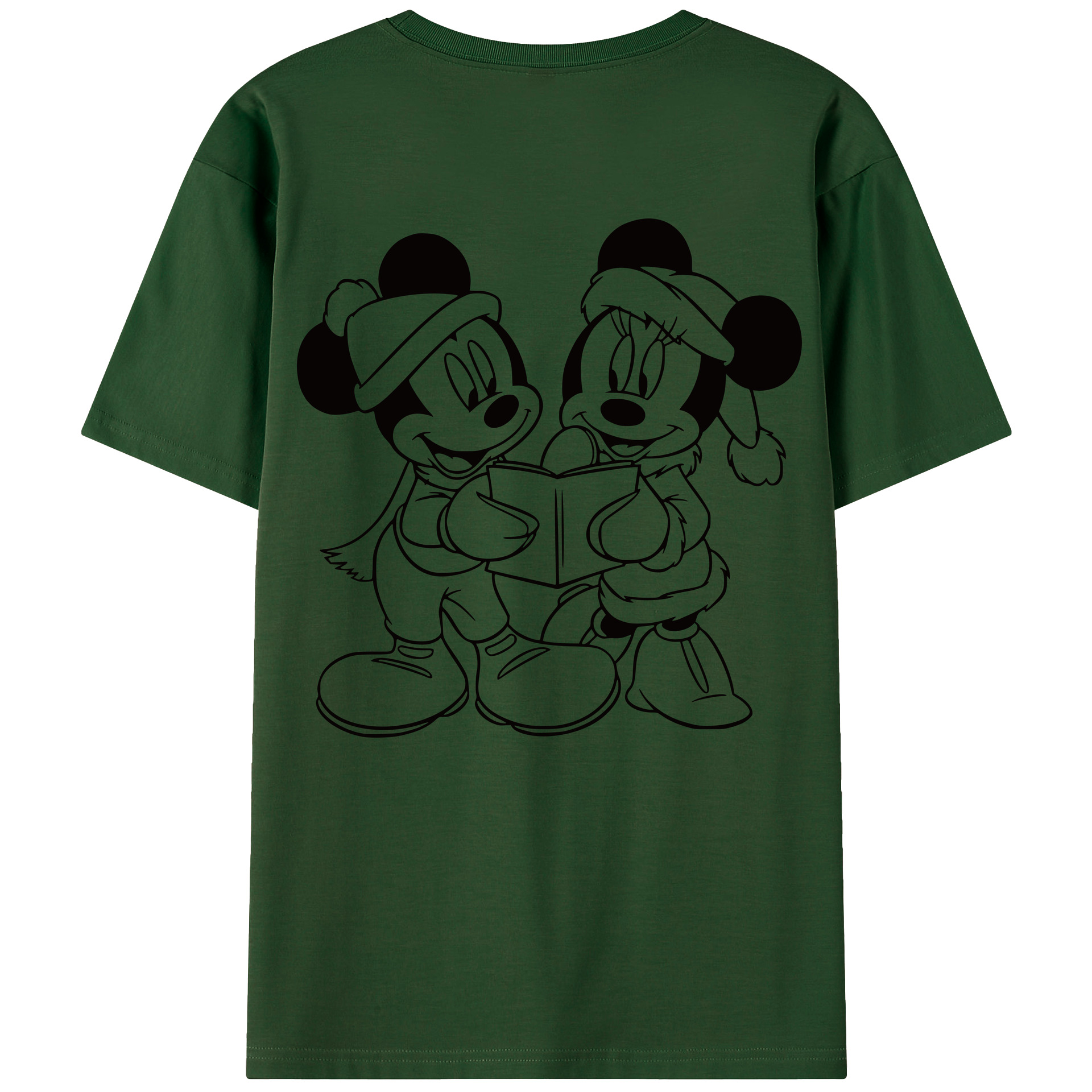 （画像用） ミッキーマウス Mickey Mouse 綿100％半袖Tシャツ（背面プリント）
